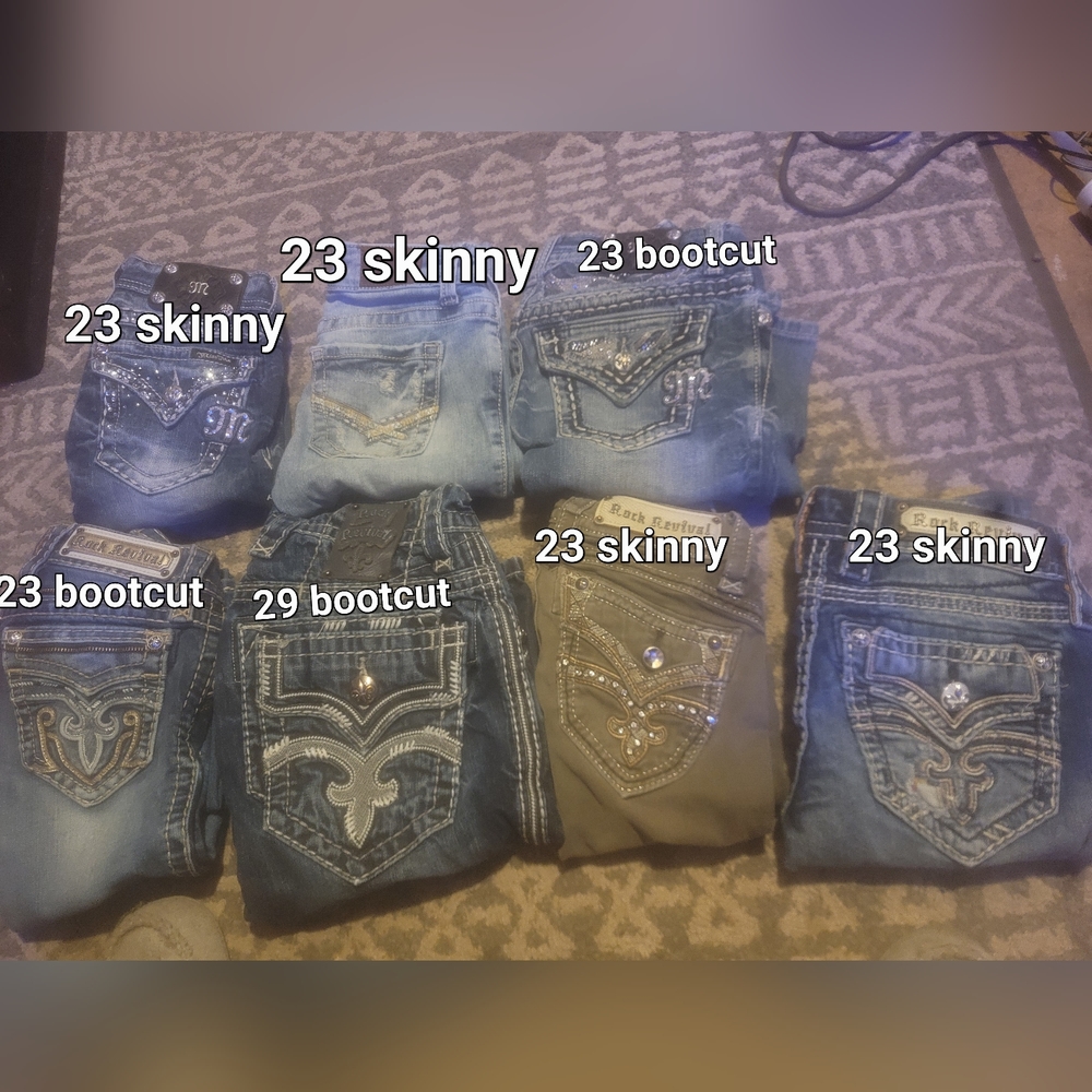 Mens and female jeans
